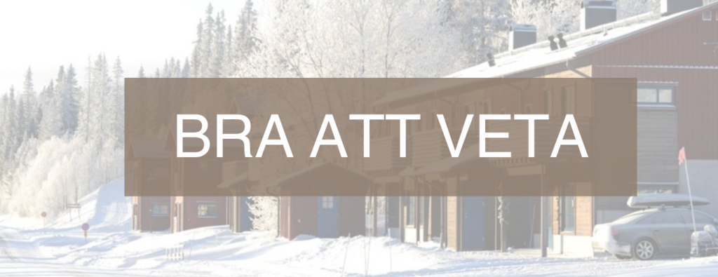 Hemsida- bra att veta