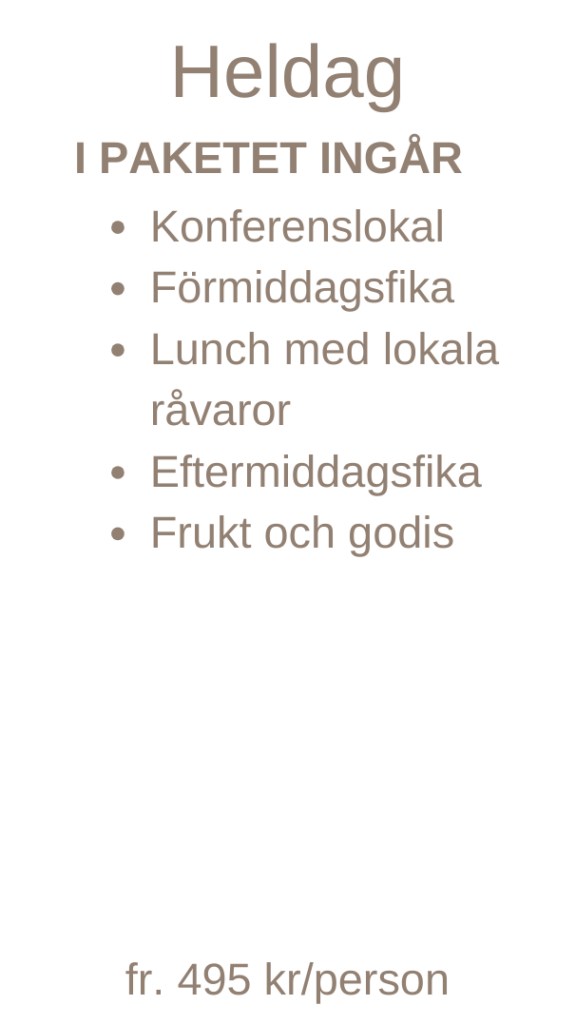 Konferens Bydalen heldag pris Konferens Bydalen heldag pris